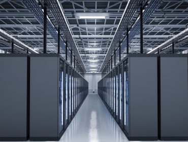 3d rendering server room or server computers